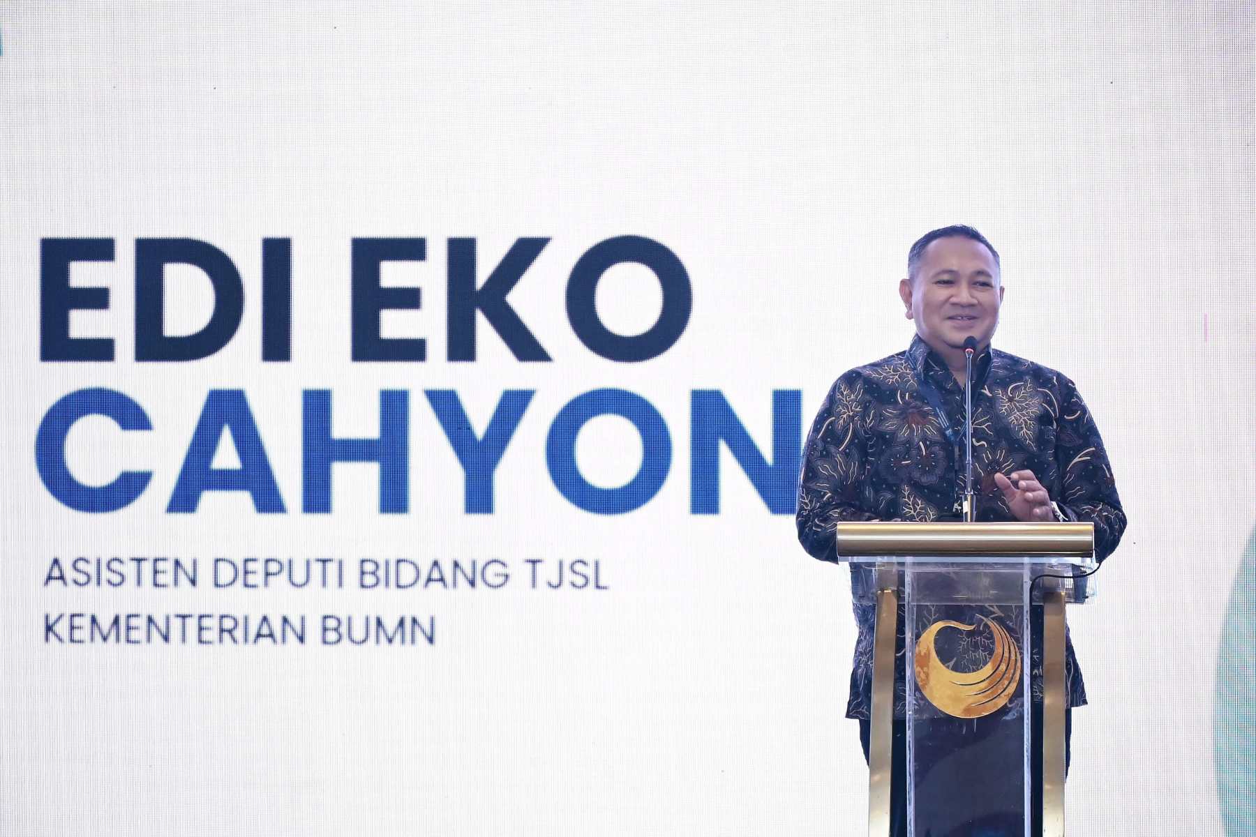 Asisten Deputi Bidang TJSL, Kementerian BUMN, Edi Eko Cahyono.