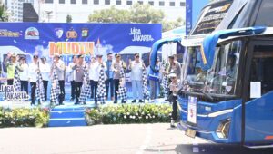 Jasa Raharja Hadiri Pelepasan Mudik Gratis Polri Presisi 2026, Wujud Sinergi Negara Hadir dalam Melayani Masyarakat.