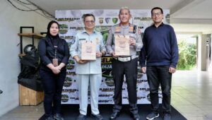 Dukung Kegiatan Polantas Menyapa: Jasa Raharja Bekali Komunitas Ojol dengan Edukasi Keselamatan dan PPGD.