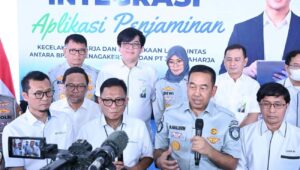 Jasa Raharja dan BPJS Ketenagakerjaan Integrasikan Aplikasi Layanan untuk Percepat Penjaminan Korban Kecelakaan Kerja di Jalan Raya.