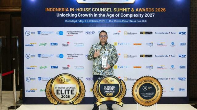 Jasa Raharja Konsisten Tingkatkan Tata Kelola dan Kualitas Pelayanan, Direktur Kepatuhan dan Manajemen Risiko Terima Rekognisi In-House Counsel Elite 2026.
